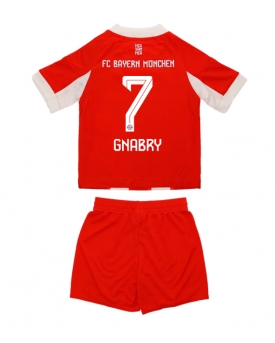 Bayern Munich Serge Gnabry #7 Maglia Gara Casa Repliche 2025-26 Bambino Maniche Corte